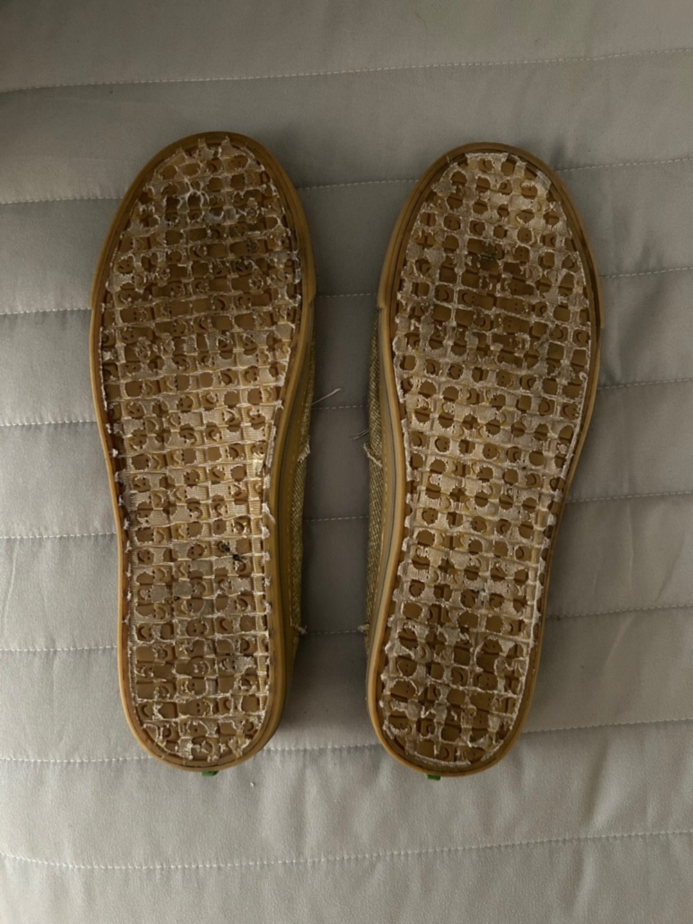 Sanuk Olive Frayed Canvas Slip-On Sneakers - Picture 5 of 5